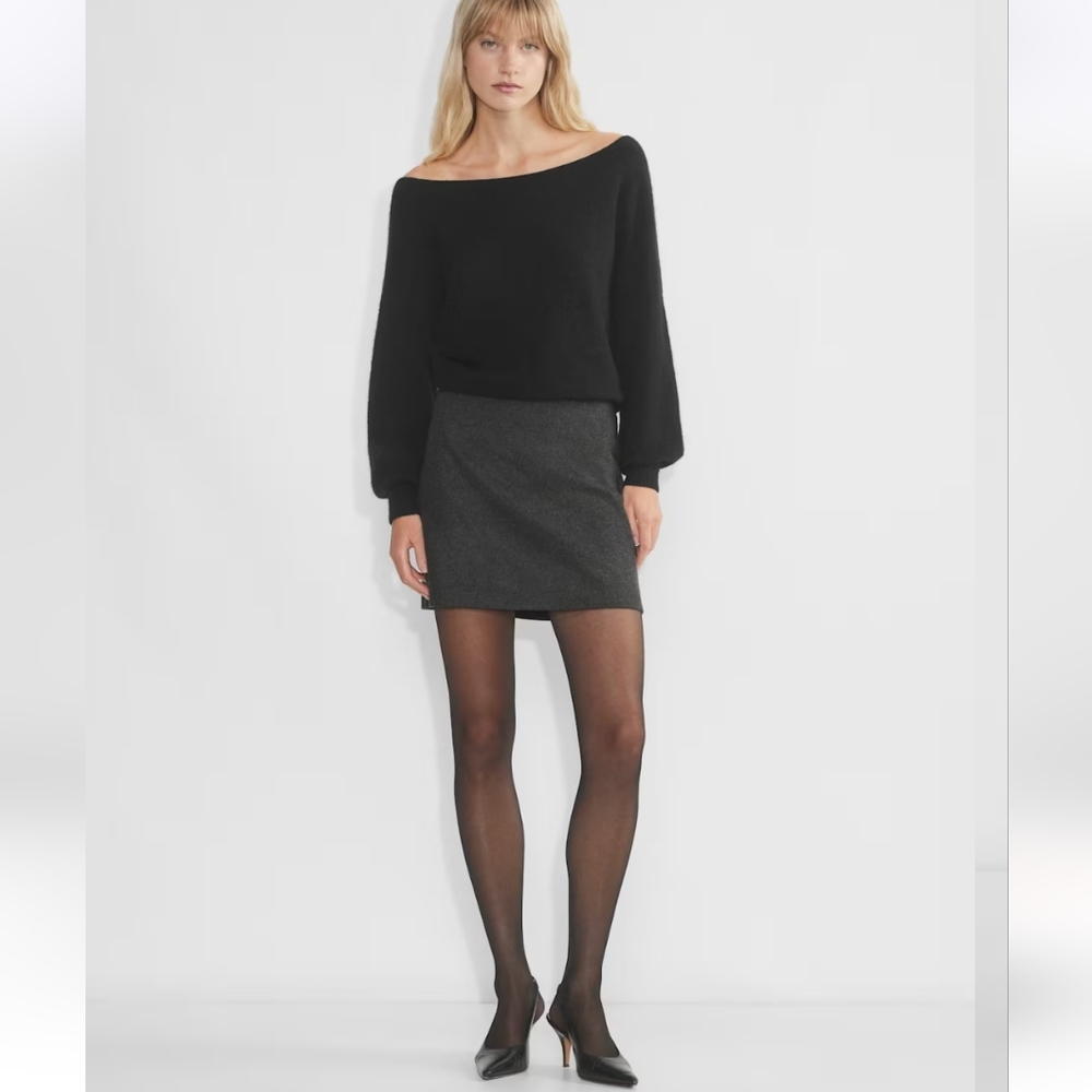 Aritzia Wilfred Wool Mini Skirt